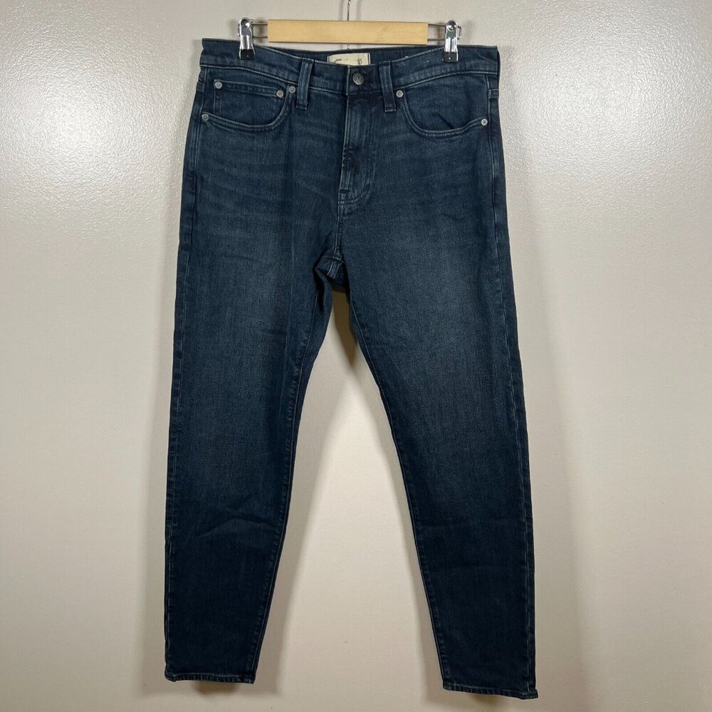 Madewell Relaxed Taper Jeans Mens Size 32x33 Waites Dark Wash Mid Rise Denim